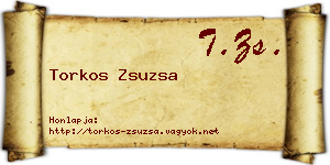 Torkos Zsuzsa névjegykártya